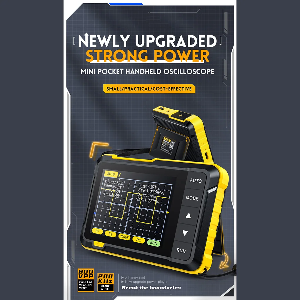 Fnirsi Dso152 2-In-1 Digitale Oscilloscoop Analoge Bandbreedte Signaalgenerator Transistor Multifunctionele Diodespectrums Analysator