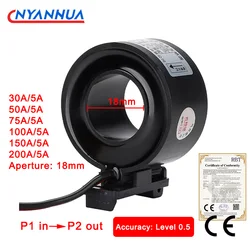1PC Miniature Precision Current Transformer Mini Rail Type Electric Meter Waterproof 0.5 Class