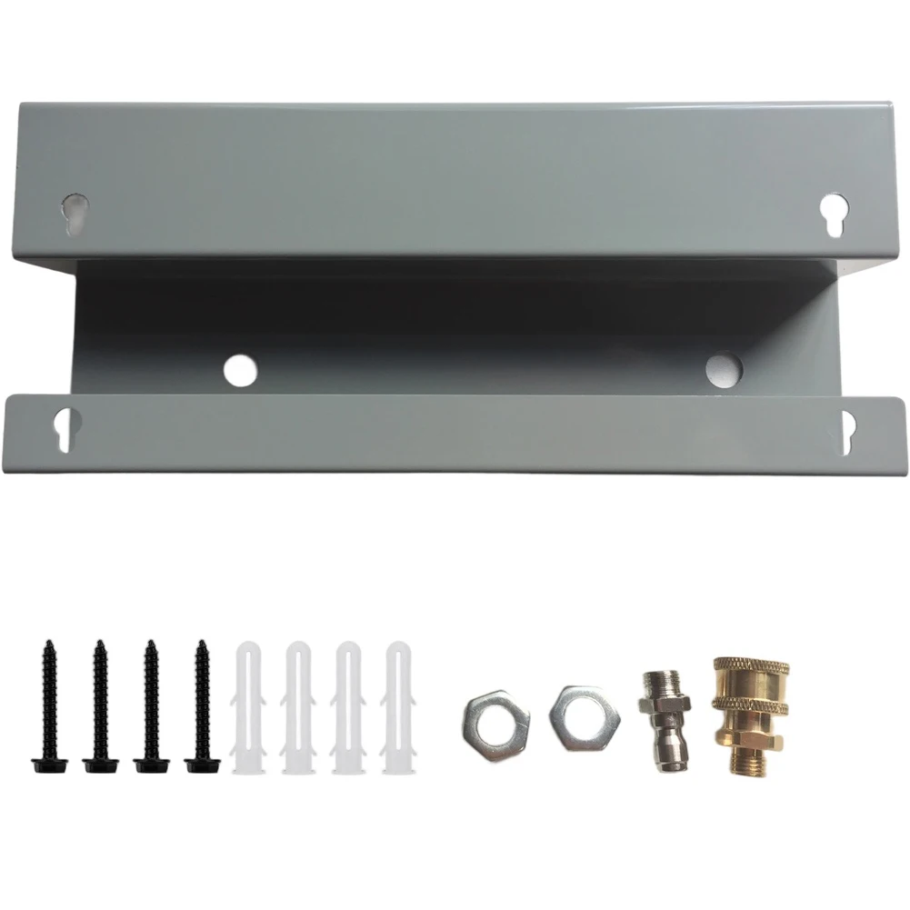 رف معدني لغسالة الضغط العالي، حامل تخزين مثبت على الحائط، هيكل من الفولاذ المقاوم للصدأ مقاوم للصدأ #1