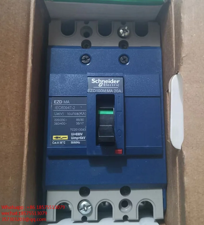 สำหรับ Schneider EZD100M3020MA EZD100M MA 20A LV429753พลาสติก-Circuit Breaker Original