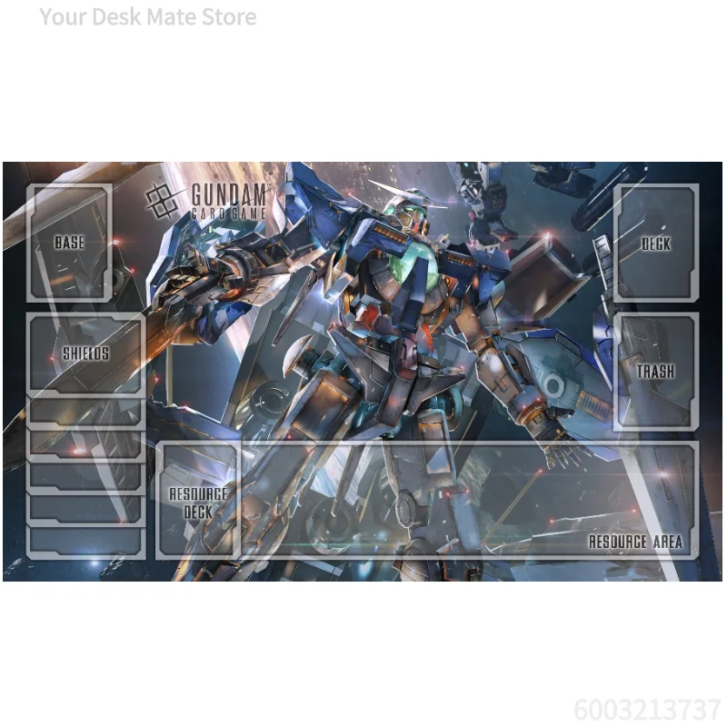 BANDAI Anime Gundam Game GCG DIY Card Playmat Aerial Char Zaku 2 Freedom Deathscythe Hobby Collection Gift Toys