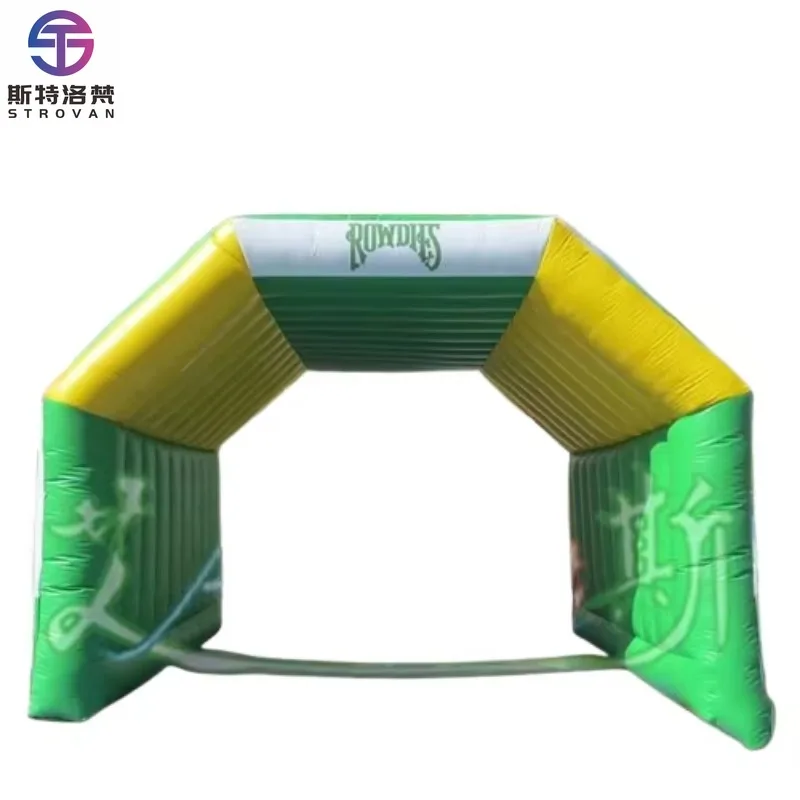 

STLF Outdoor Car Awning Inflatable Tunnel Tent with Air Blower Arched Shelter for Stage or Exhibition Advertising Inflatables