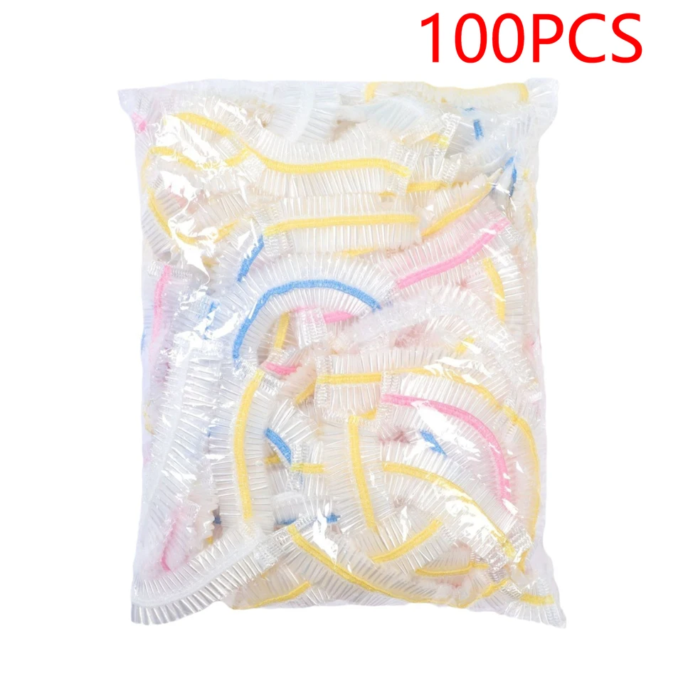 Disposable Food Cover Fresh-keeping Food Cover Plastic Colorful Elastic Wrap Lid Plate Kitchen Packaging Bags Storage Bag, image 12
