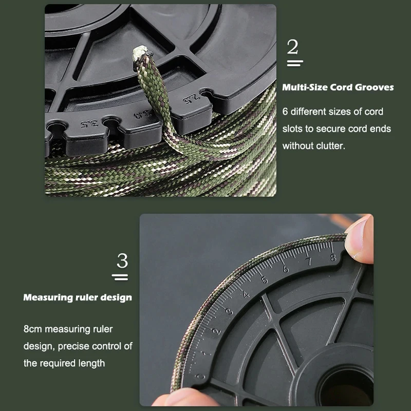 100M 9-Kern-Paracord-Seil, Outdoor-Bergsteiger-Camping-Zelt-Überlebensseil, DIY-Armband-Webe-Dekorationsseil – Detail 4