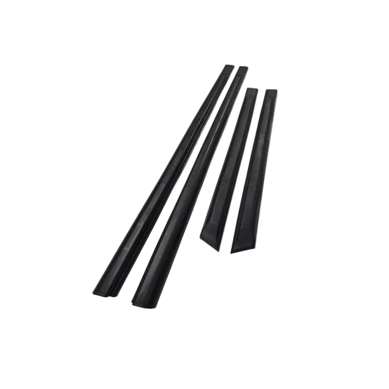 

4 PC Black Color Exterior Door Panel Side Molding Trim Set for 90 Spec Big Bumper Setup For VW Golf Jetta MK2 4 Doors Model ONLY