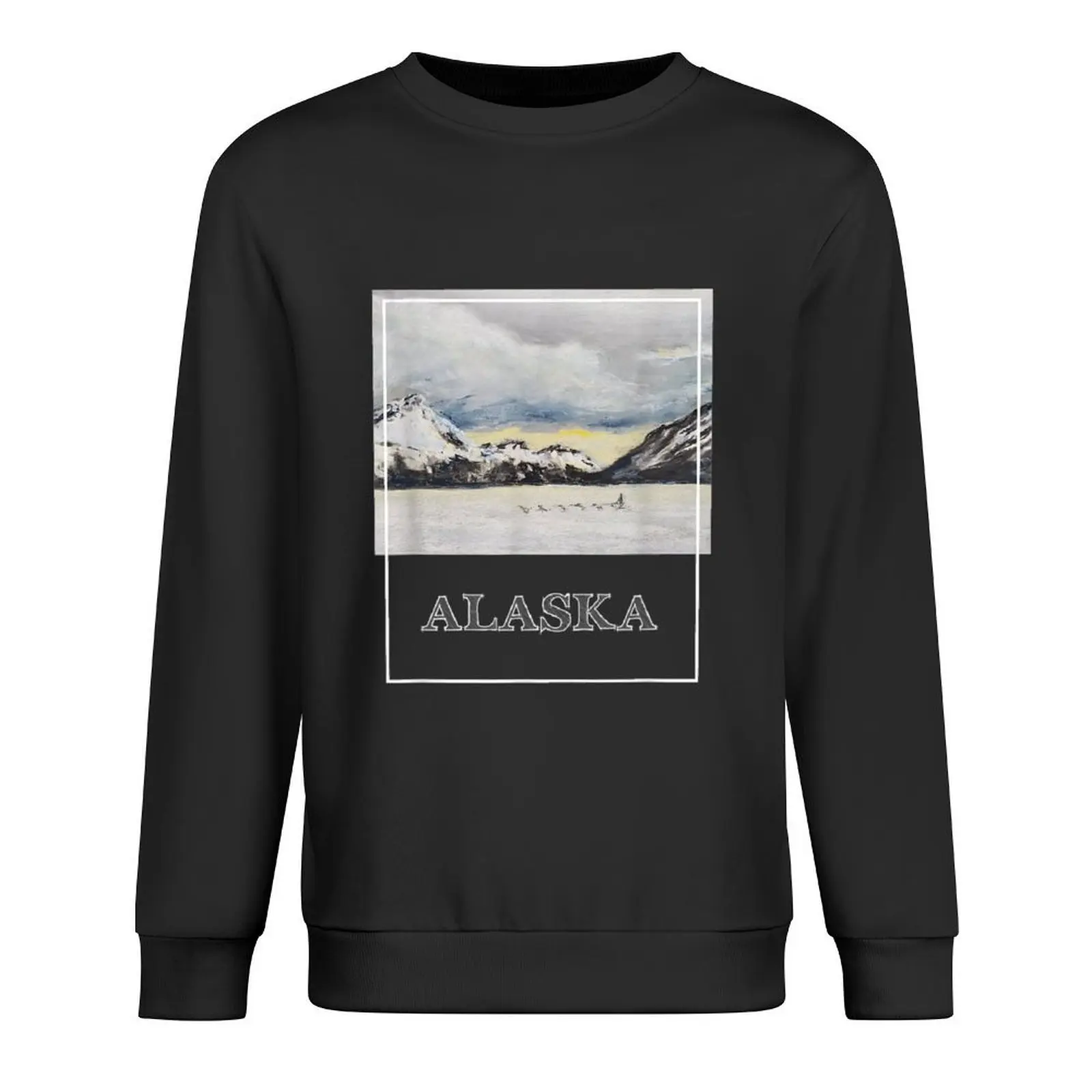 

Alaska, Sled Dogs, Iditarod Souvenir, Gift Pullover korean style clothes fashion men japanese style graphic sweatshirts