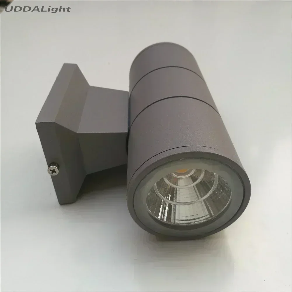 Lámpara de pared para exteriores, iluminación de arriba y abajo para porche y pasillo, 20W