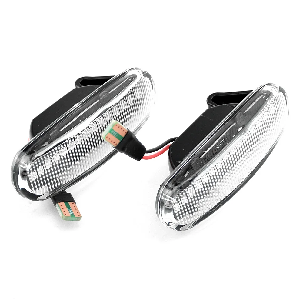 2Pcs Dynamic LED Turn Signal Side Marker Light Repeater Lamp For Fiat Panda 169 Grande Punto Inkl Evo Doblo Fiorino Linea Idea