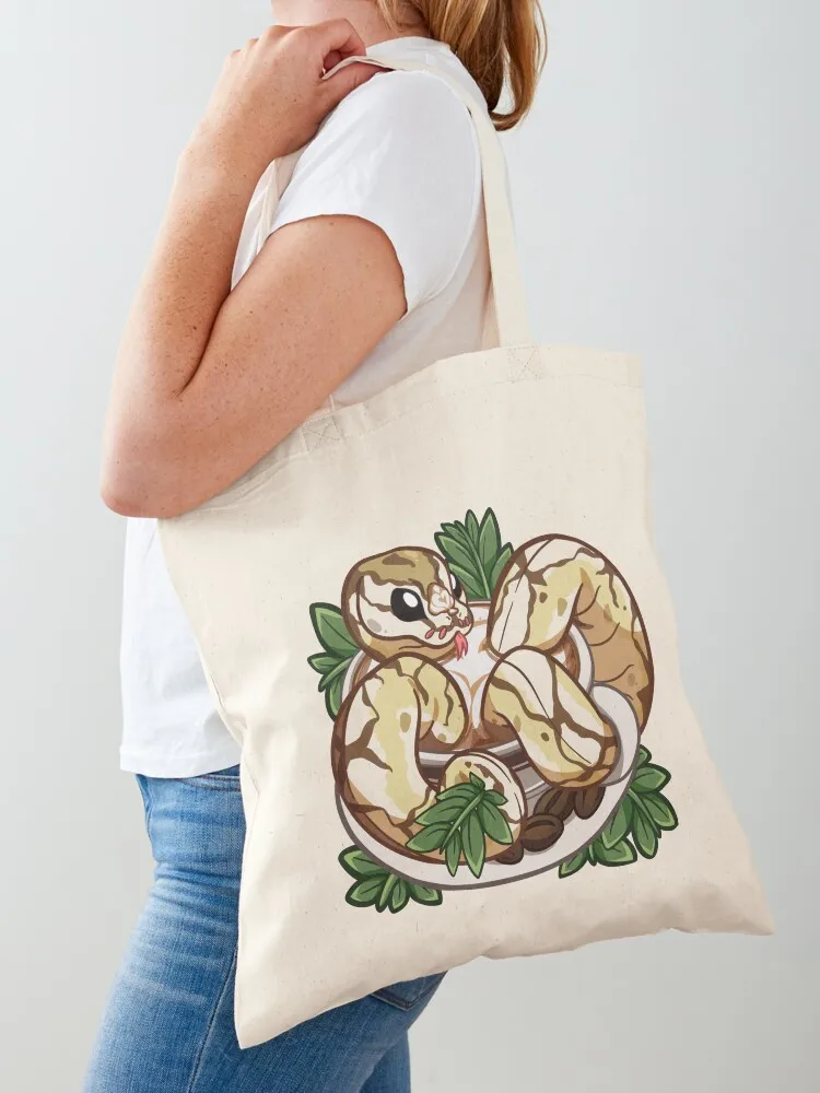 Cappuccino Ball Python Tote Bag Big bag women Shopping bags tote bag men's hand ladies Canvas Tote