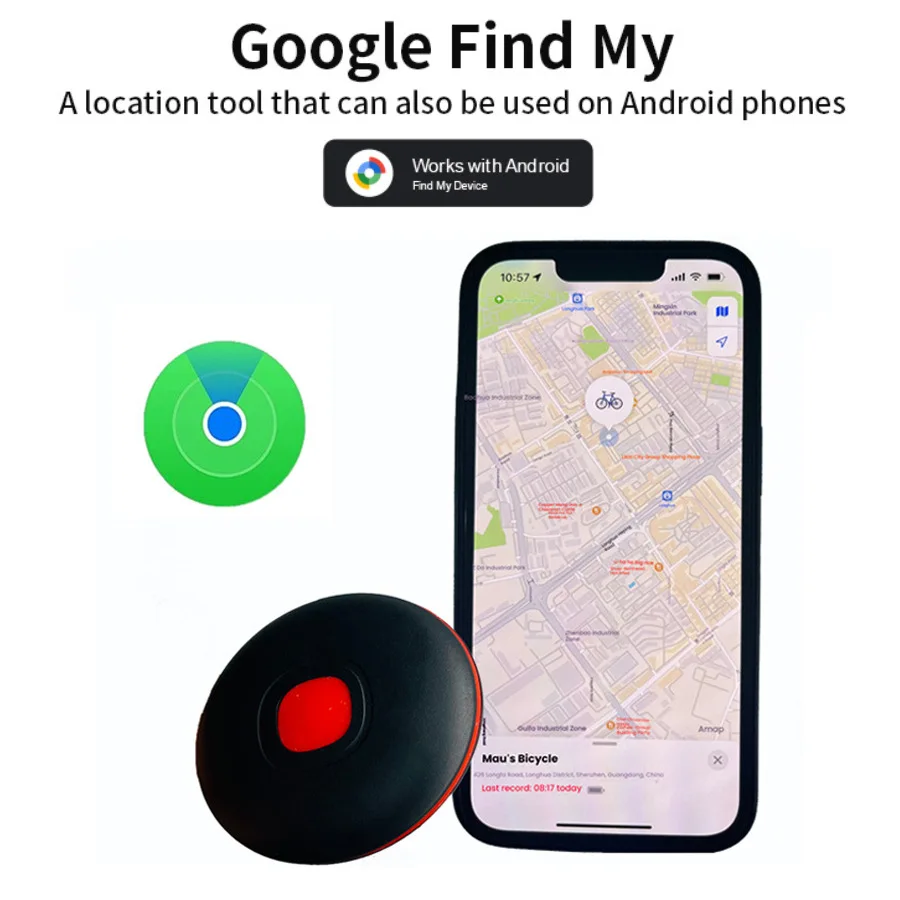 2025 Novo rastreador GPS compatível com Android AirTag funciona com Google Find My Device Location Tracker Tags para telefones Android
