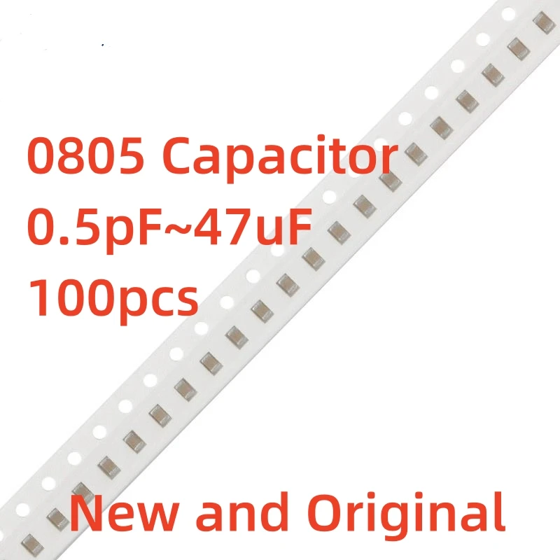 

100pcs 0805 10% 50v SMD Chip Multilayer Ceramic Capacitor 0.5pF - 47uF 10pF 22pF 100pF 1nF 10nF 100nF 1uF 2.2uF 4.7uF 10uF 22uF