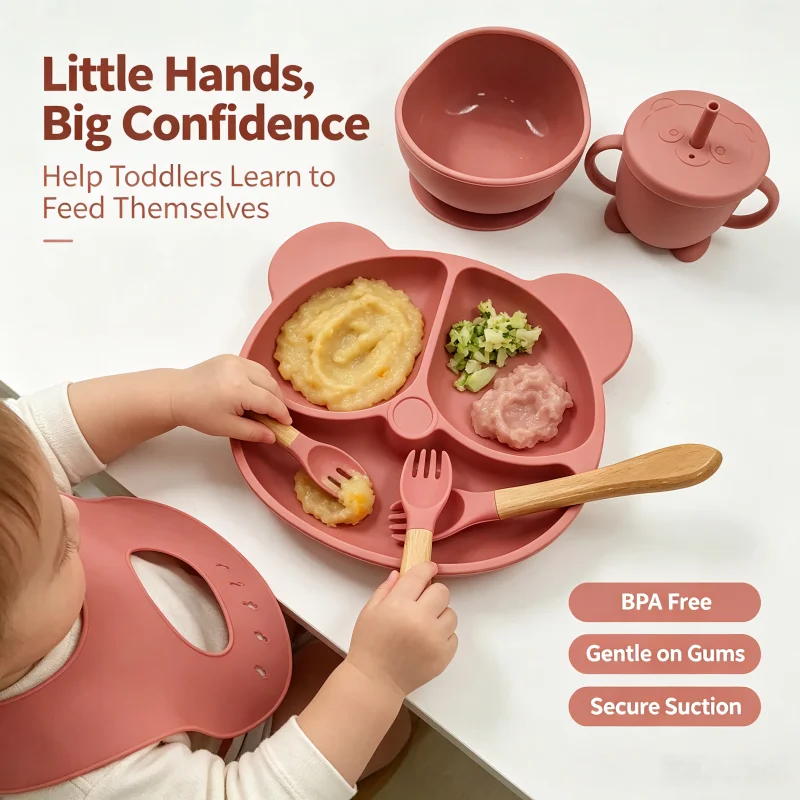 Set Peralatan Makan Anak Silik - Baby Food Weaning ulasan dan harga