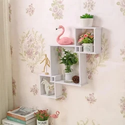 Simple Living Room Storage Rack Hanging Shelves Wall Storage Holder Fashion Home Rack