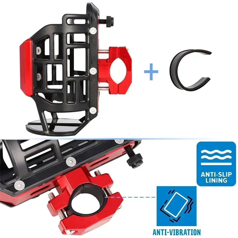 Portavasos para motocicleta, accesorios para Kawasaki KL250, KLX110, KLX110L, KLX110R, KLX110RL, KLX125, KLX125L, KLX140, KLX140G, KLX140L