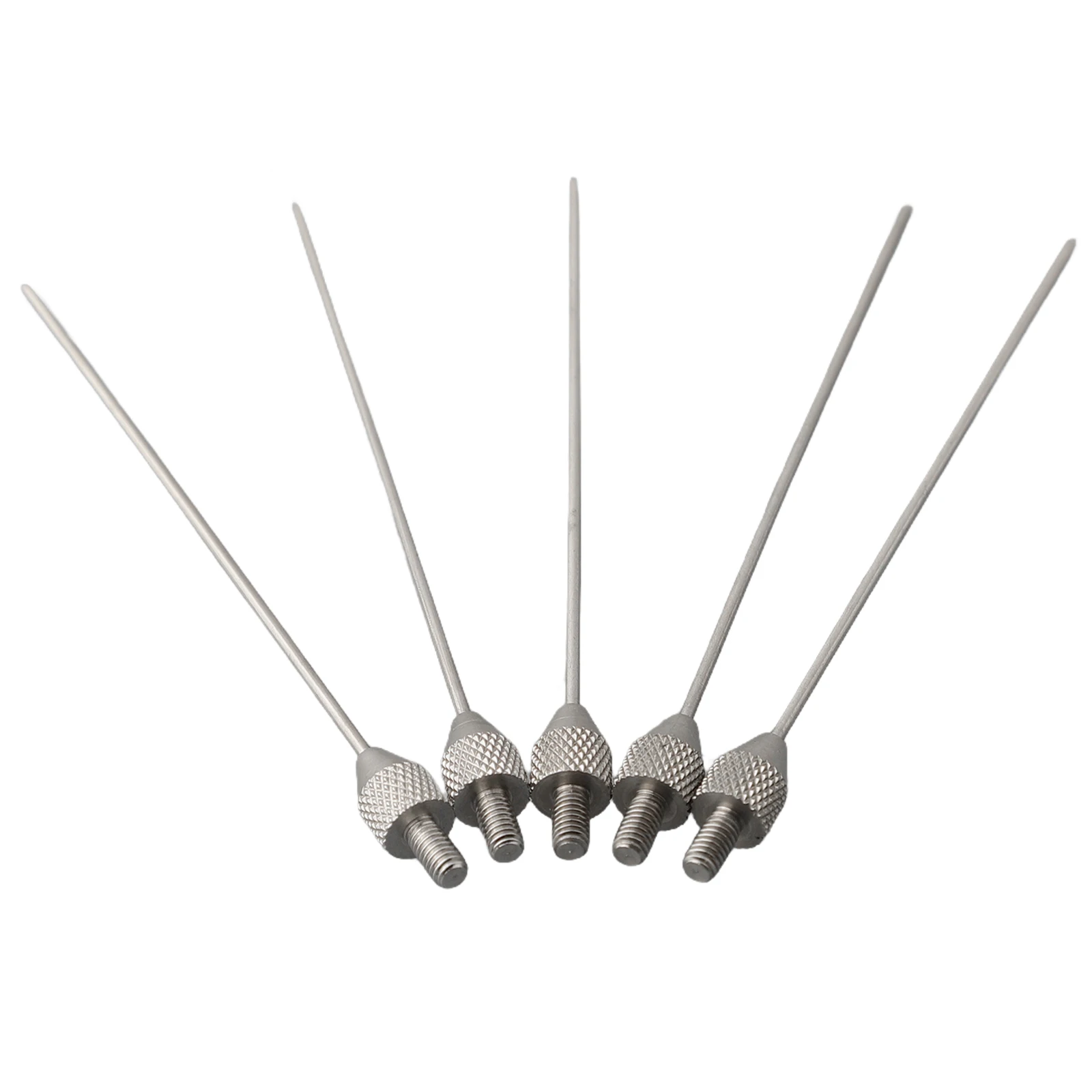 Set of 5 Needle Contact Points for Dial Indicator Depth Measure 1X50mm Long Tip M2 5 for Probing Grooves and Holes