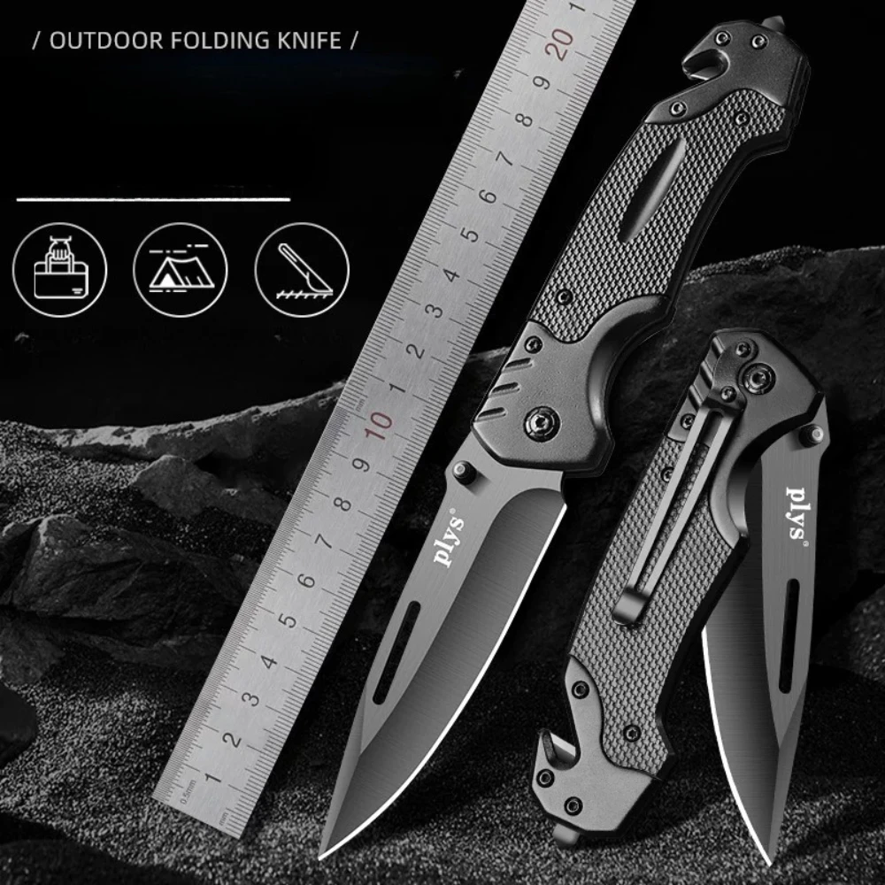 Praktisches, scharfes Überlebensmesser, multifunktionales Klappmesser, Outdoor-Camping-Wander-Überlebensmesser, Wildnis-Überlebensmesser, Angelmesser