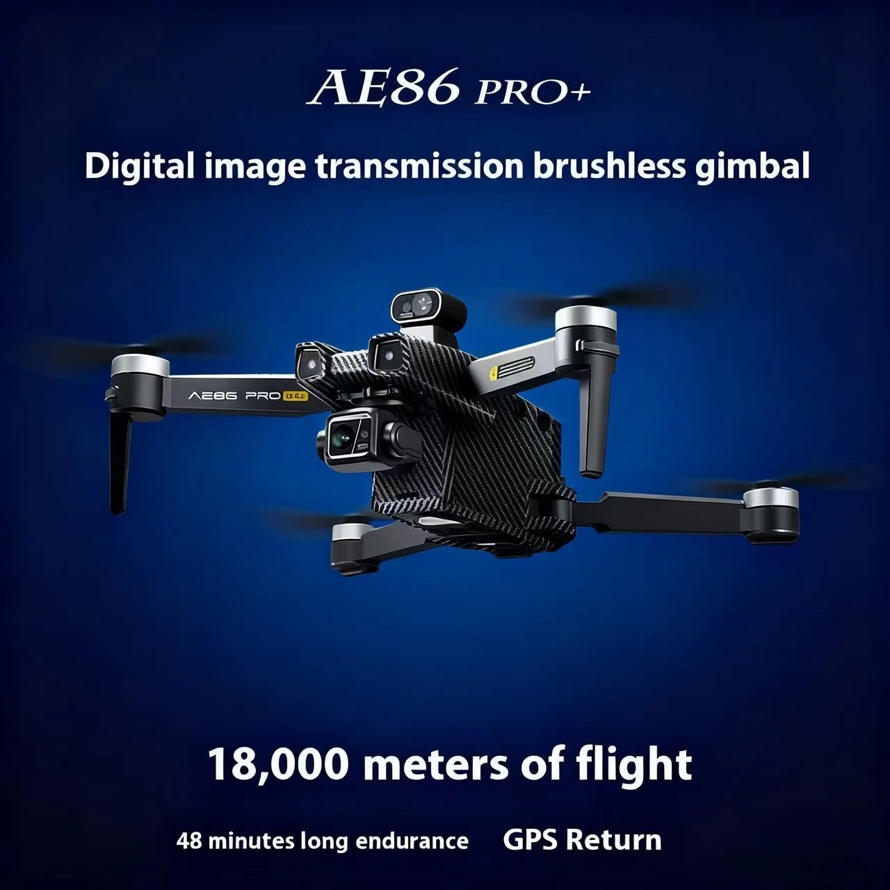 

AE86 Promax Drone with Digital Image Transmission Three-Axis Anti-Shake Gimbal GPS Positioning And Touch Screen Remote Control
