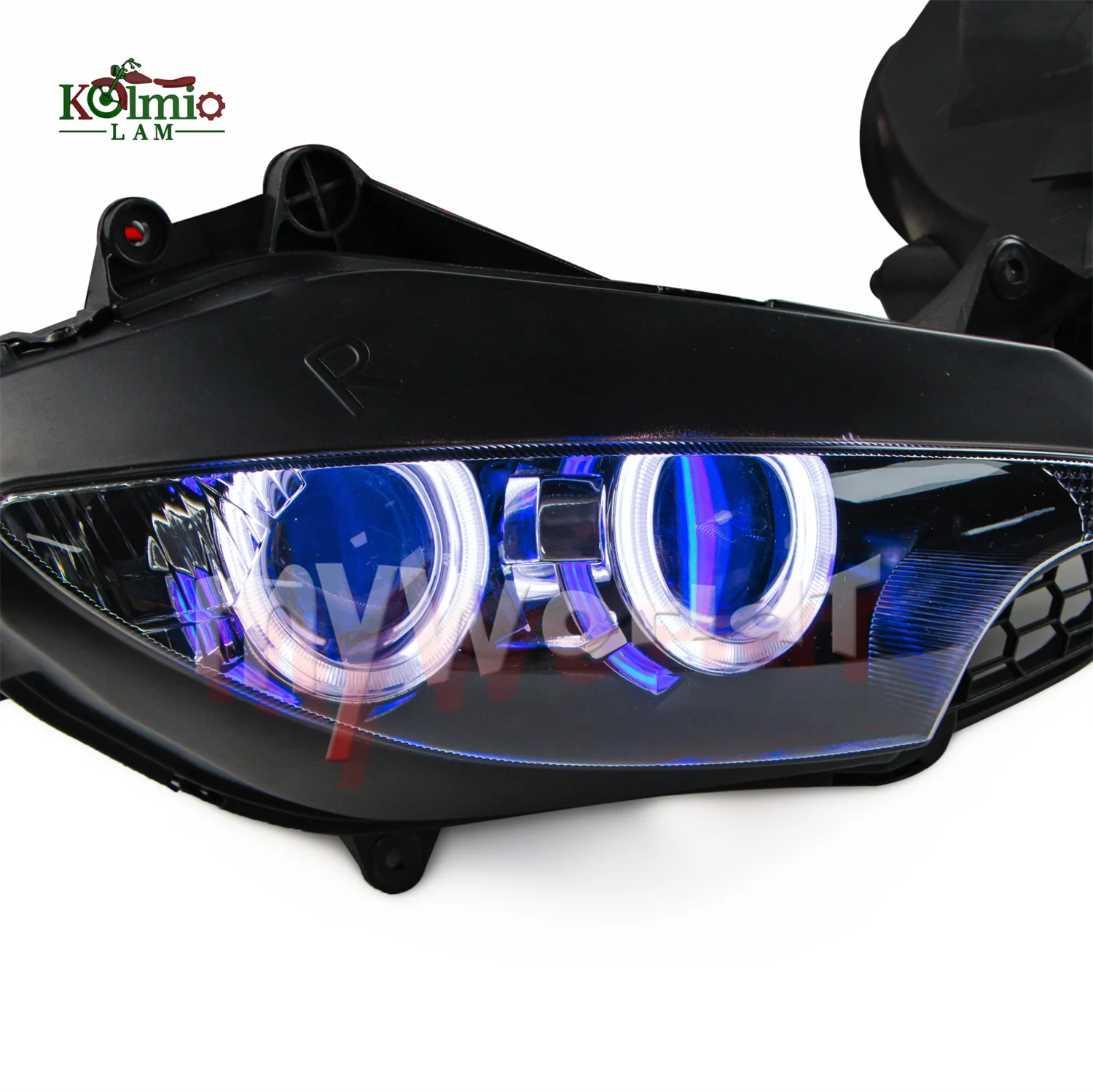Fit for Yamaha YZF R6 2003 2004 2005 Angel Eye Motorcycle HID Projector Headlight Assembly