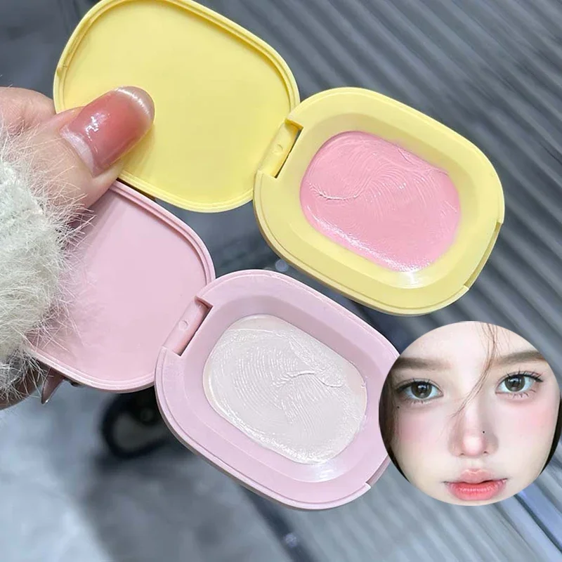 Bright Three-dimensional Blusher Multi-purpose Paste Silky Moisturizing High Gloss Matte Pink Natural Brighten Cheek Highlighter