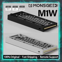 MONSGEEK M1W Mechanical Keyboard Kit Customized Hot Swappable South Facing Dynamic RGB Led Adjustment Knob CNC Aluminum