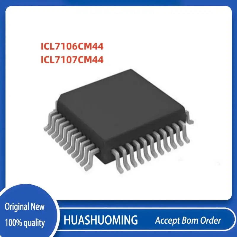 10Pcs/Lot ICL7106CM44    ICL7107CM44    ICL7106     ICL7107 QFP-44