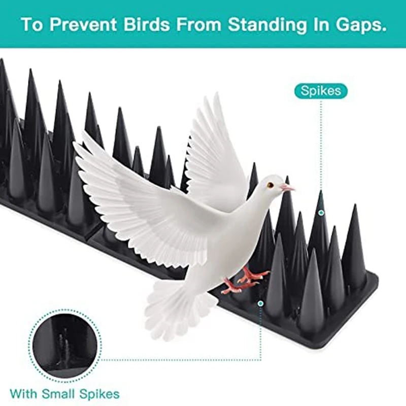 

Bird Spikes Bird Deterrent Spikes Prevent Birds From Entering Non-Slip And Bird-Proof Plastic Fences On The Roo