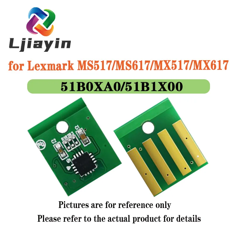 51B0XA0/51B1X00/51B2X00/51B3X00/51B4X00/51B5X00 BK 20K WW  Toner Chip for Lexmark MS517/MS617/MX517/MX617