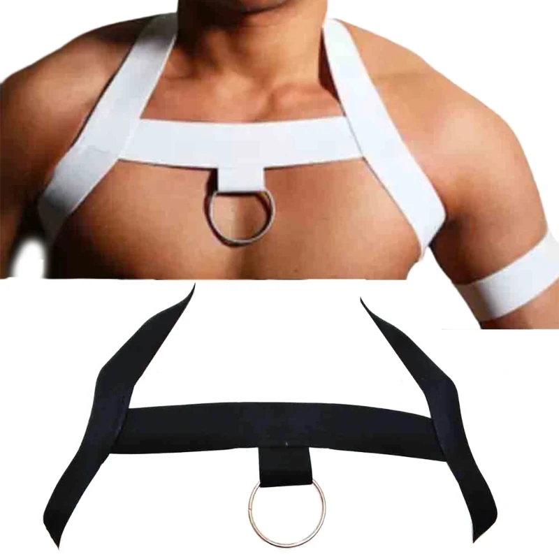 Punk Chest Belt for Men Body Chest Harness Belt Hollow Out Belt Strap Male Elastic Shoulder Body Strap Erotic Underwear