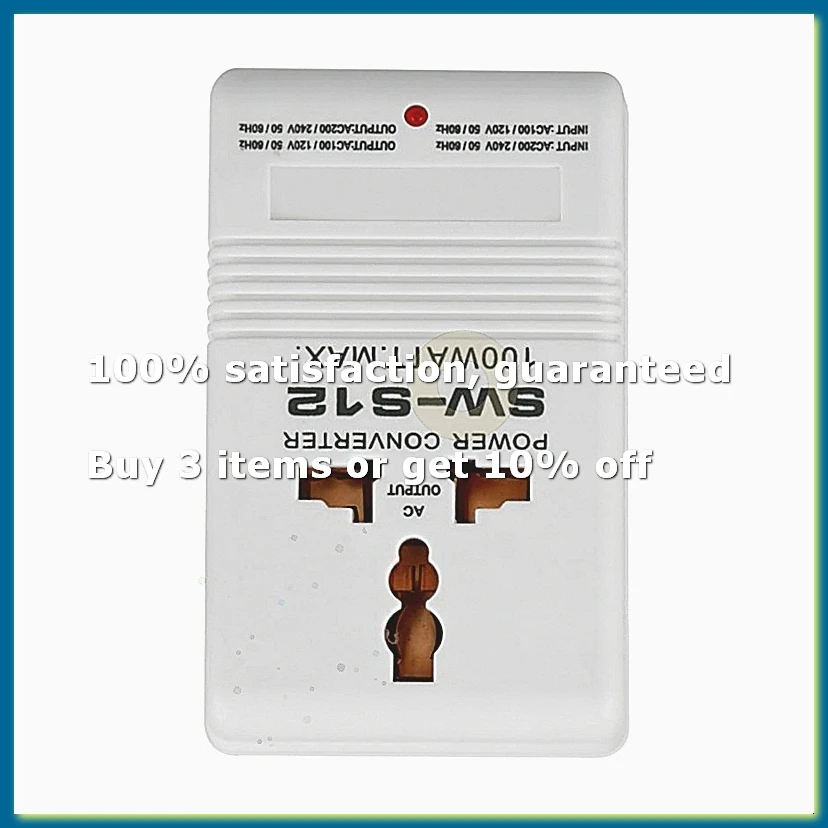 ●SW-S12 100W 110V/120V to 220V/240V Step-Up Down Voltage Transformer Converter Travel Dual Channel Power Converter