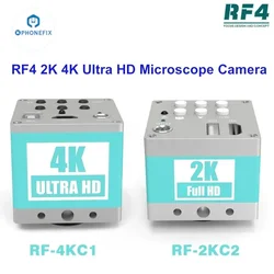 RF4 4KC1 RF-2KC2 Ultra HD Kamera przemysłowa HDMI 4K 2K Cyfrowa kamera mikroskopowa do spawania PCB telefonu Nagrywanie wideo