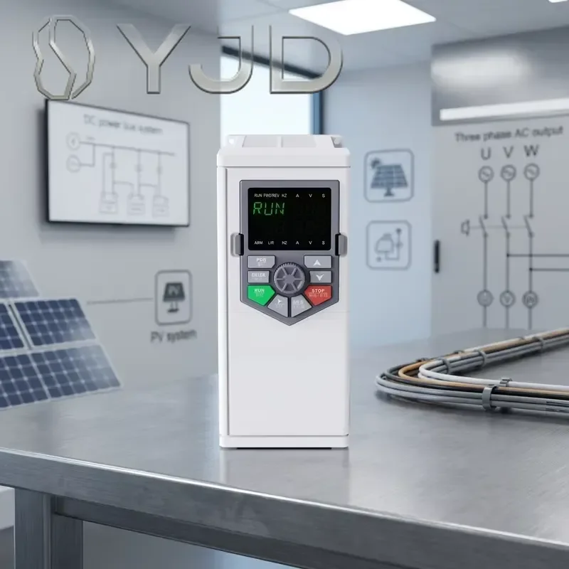 YJD VFD Permanent Magnet Synchronous Controller DC/AC to AC 1.5kw-400kwThree Phase Industrial Use Vector Converter CE ISO
