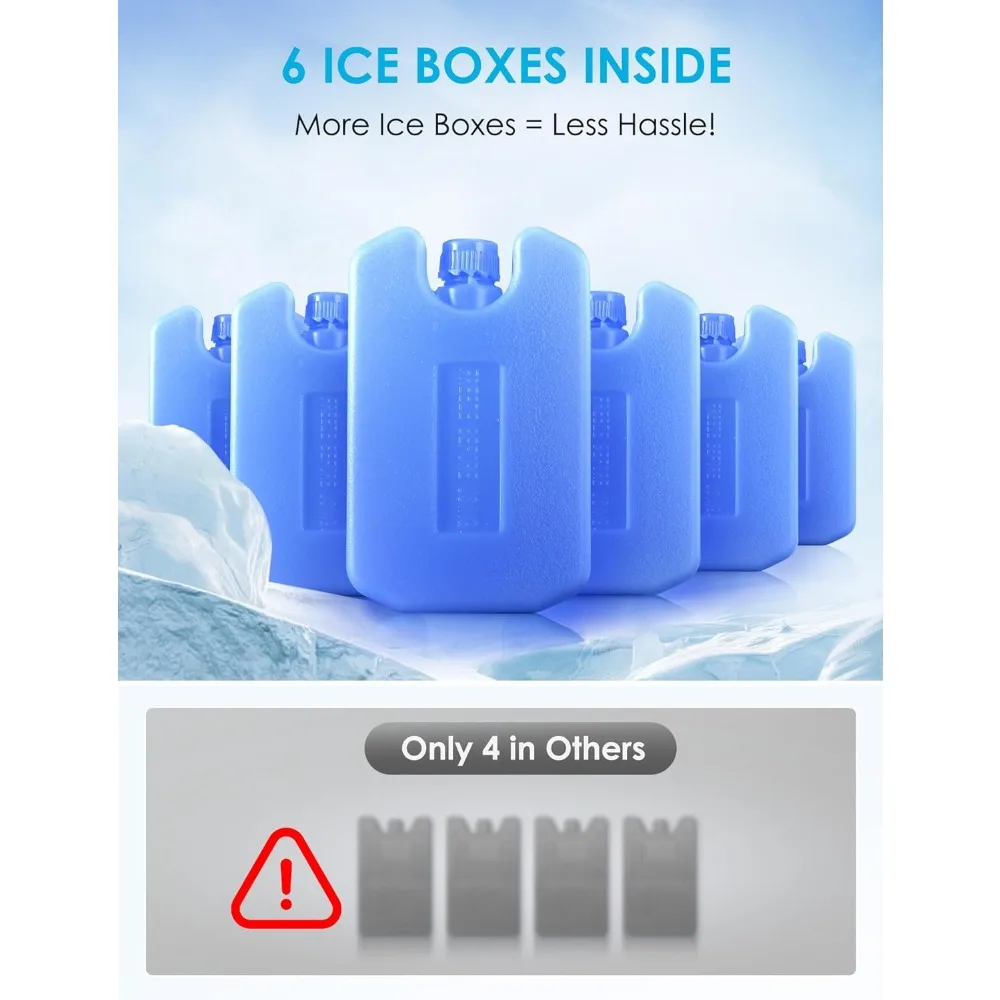 مبرد هواء تبخيري محمول، مبرد مستنقع 1800 CFM مع 6 صناديق ثلج وخزان مياه 5.3 جالون، 110 °   أرجوحة، جهاز تحكم عن بعد مطور