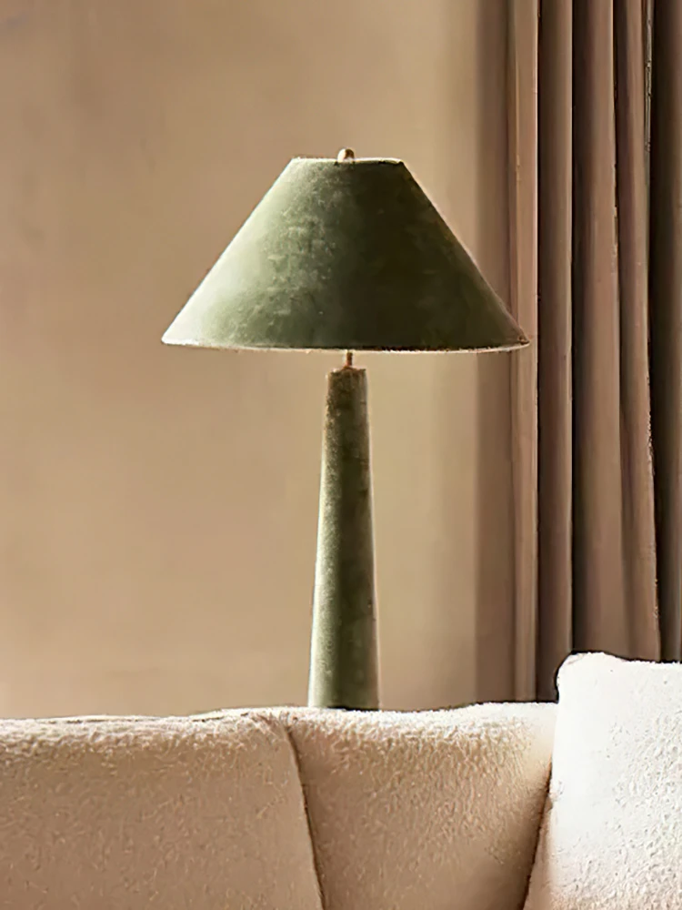 Imagem -04 - Cotton Velvet Floor Lamp Fabric Art Led Decorativo Luz Moderna Ambiente Luminárias Villa Sala de Estar Quarto Estudo Cabeceira E27