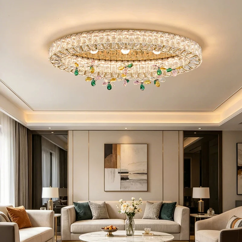 home decorationPendant lights, luxury crystal living room chandelier, dining room Pendant lamp, ceiling light, indoor lighting