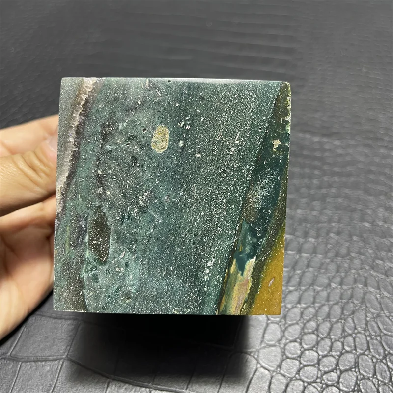 

1050g High quality ocean Jasper cube freedorm healing stones colorful ocean jasper crystals cube folk crafts
