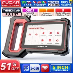 THINKSCAN PLUS S4/S6/S7 OBD2 Auto Diagnose Werkzeuge Multi System Scan ABS SRS ECM TCM BCM IC AC Reset Code Reader Auto Scanner