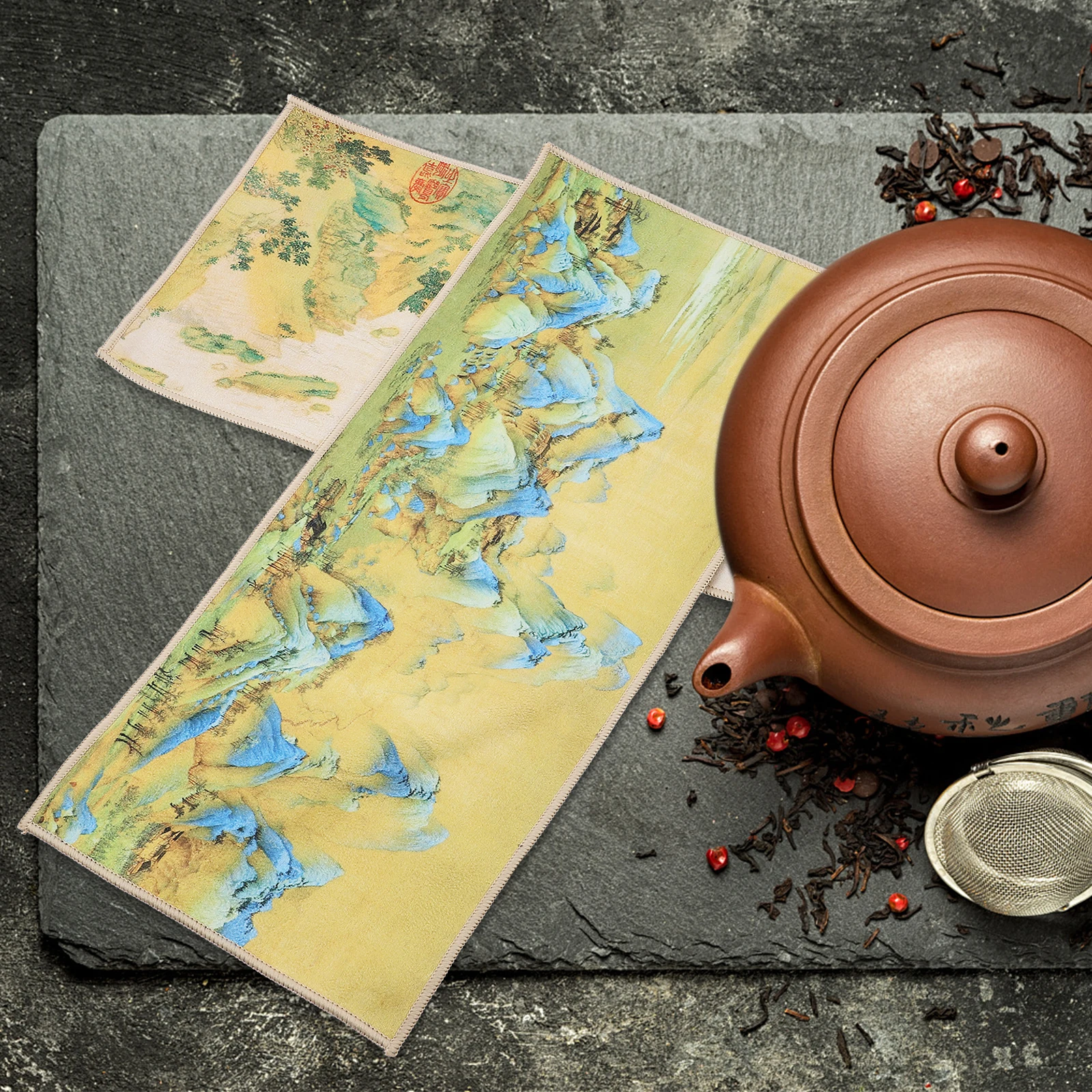 

2Pcs Thickened Tea Towel Premium Coral Fleece Material Highly Absorbent Kitchen Dish Cloth Multipurpose Cleaning Rag