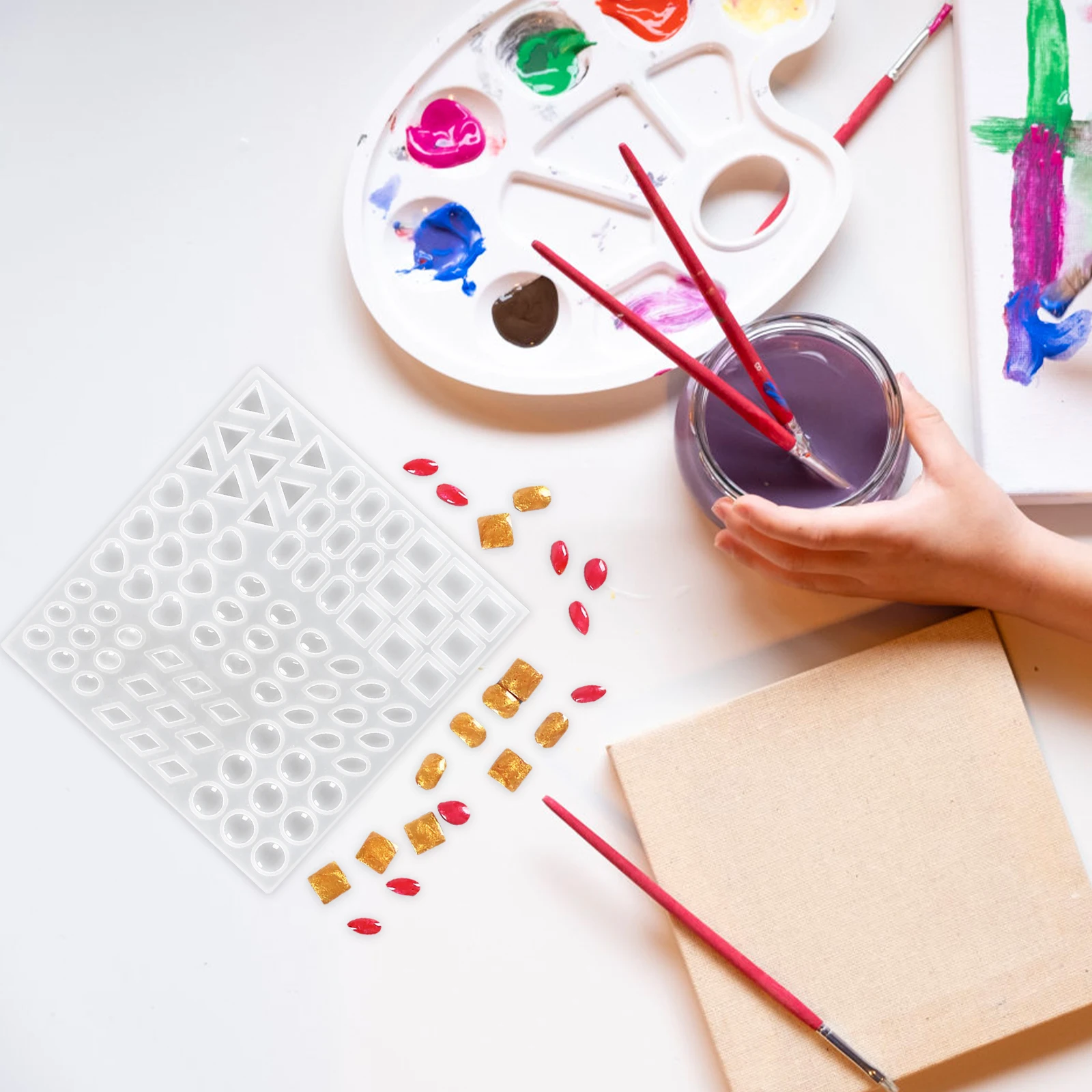 

Silicone Time Stone Making Mold DIY Epoxy Resin Jewelry Casting Molds Desktop nament Craft Supplies Smooth Surface Easy Clean