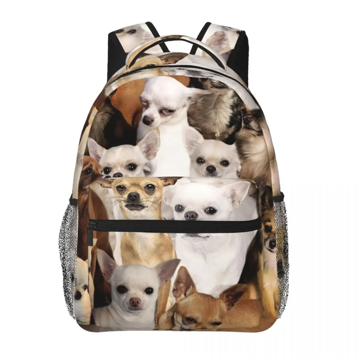 

Chihuahuas Backpack Student Boys Girls BookBag Children School Bag Laptop Shoulder Bags for Men Women