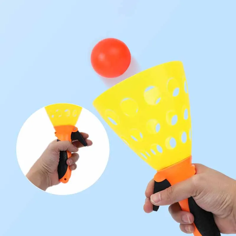 Children's Parent-child Interaction Throw Catch Ball Launch Ball Ping Pong Catapult Ball Kindergarten Outdoor Sports Toys