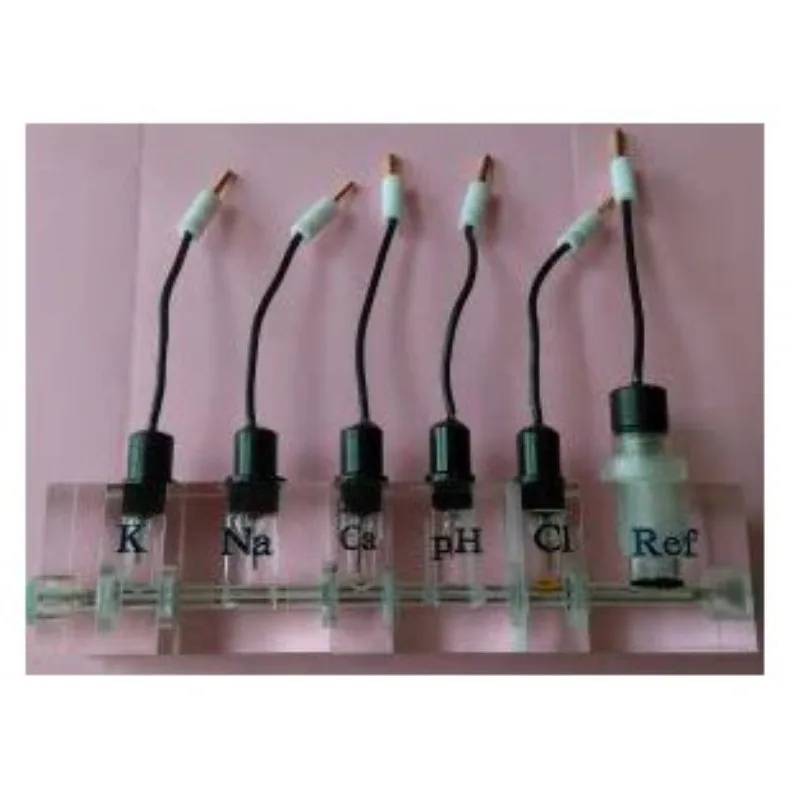 Multi-ion Selective Electrodes K Na Ca Cl pH REF Reference Electrode For Solution Ion Concentration Detection