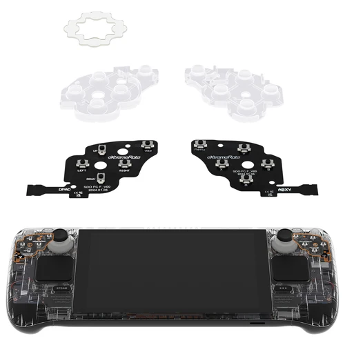 Imagen 2 del producto eXtremeRate Face Clicky Kit para consola portátil OLED Steam Deck, Dpad View A B X Y teclas de menú botones faciales ratón Clicky Kit