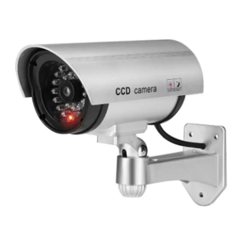 Y22A-Dummy Security Camera Outdoor Fake CCTV Surveillanc Camera System LED For Property Business Home Security