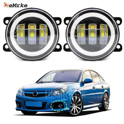 Led Car Fog Lights For Opel Vectra C OPC Caravan GTS Facelift 2006 2007 2008 2009 Angel Eyes Yellow Signal Lamp + White DRL Halo