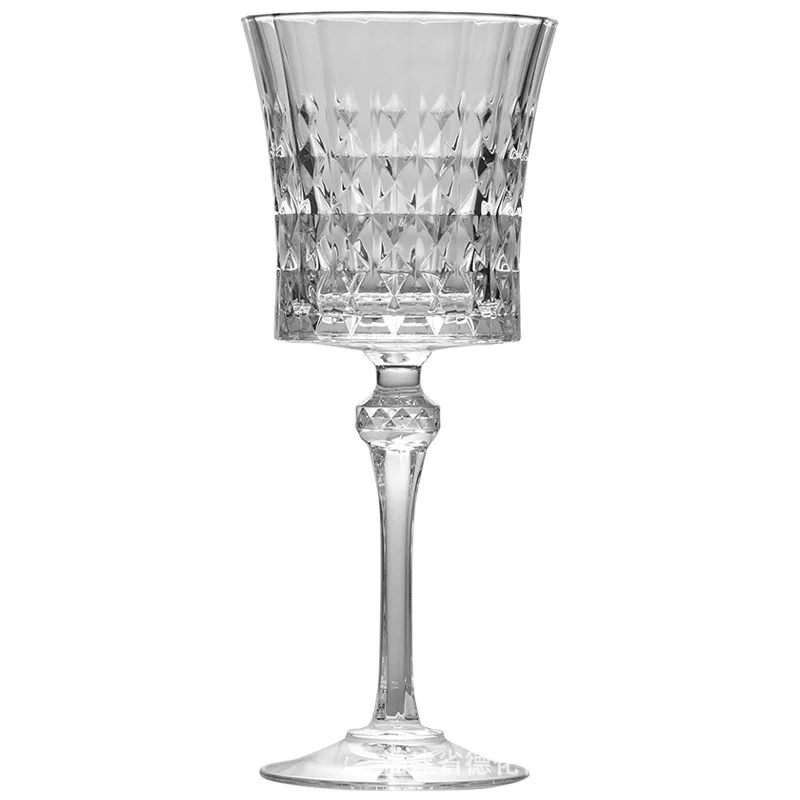 

Crystal glass diamond retro red wine glass, love champagne glass goblet, whiskey glass