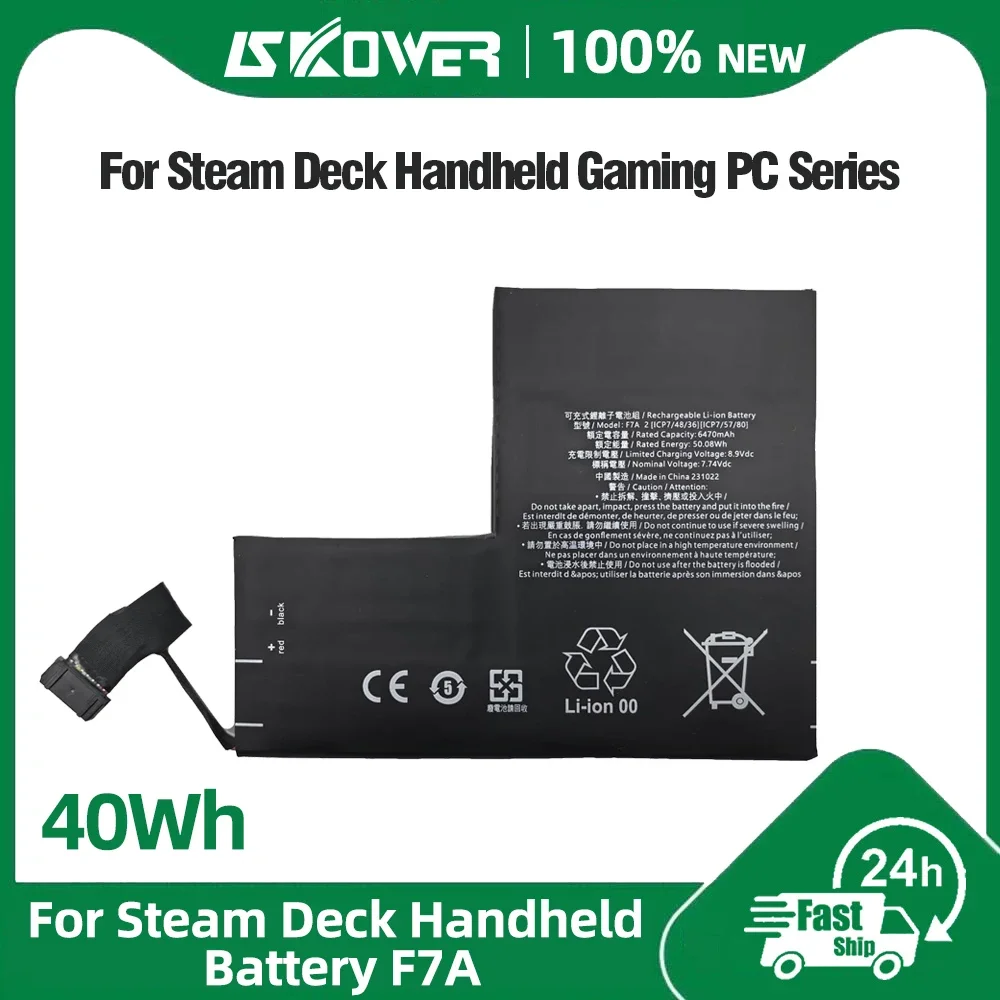 Hochleistungs-F7A-Lithium-Akku für Steam Deck Konsole Handheld-Gaming-PC Gamepad Ersatz F7G 2 Zubehör