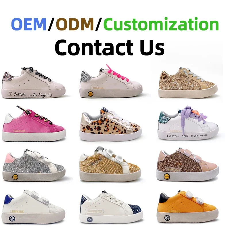 Custom Fashion Boys Casual Shoes CCDB Star Toddler Baby Kids Sneakers Footwear  Designer Leather Children Sport Shoes Girls