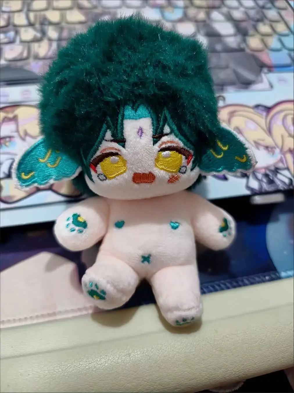 

Stuffed 10cm Game Anime Genshin Impact Xiao Cotton Doll Toy Soft Dress Up Merch Keychain Pendant Gift for Friends Girlfriend