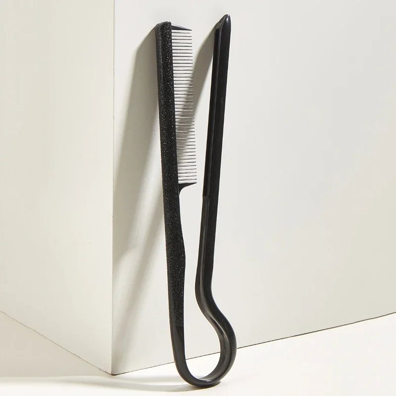 V Type Hair Straightener Comb Hair Combs DIY Salon Haircut Hairdressing Styling Tool Anti-static Combs Brush Korean Styling Tool