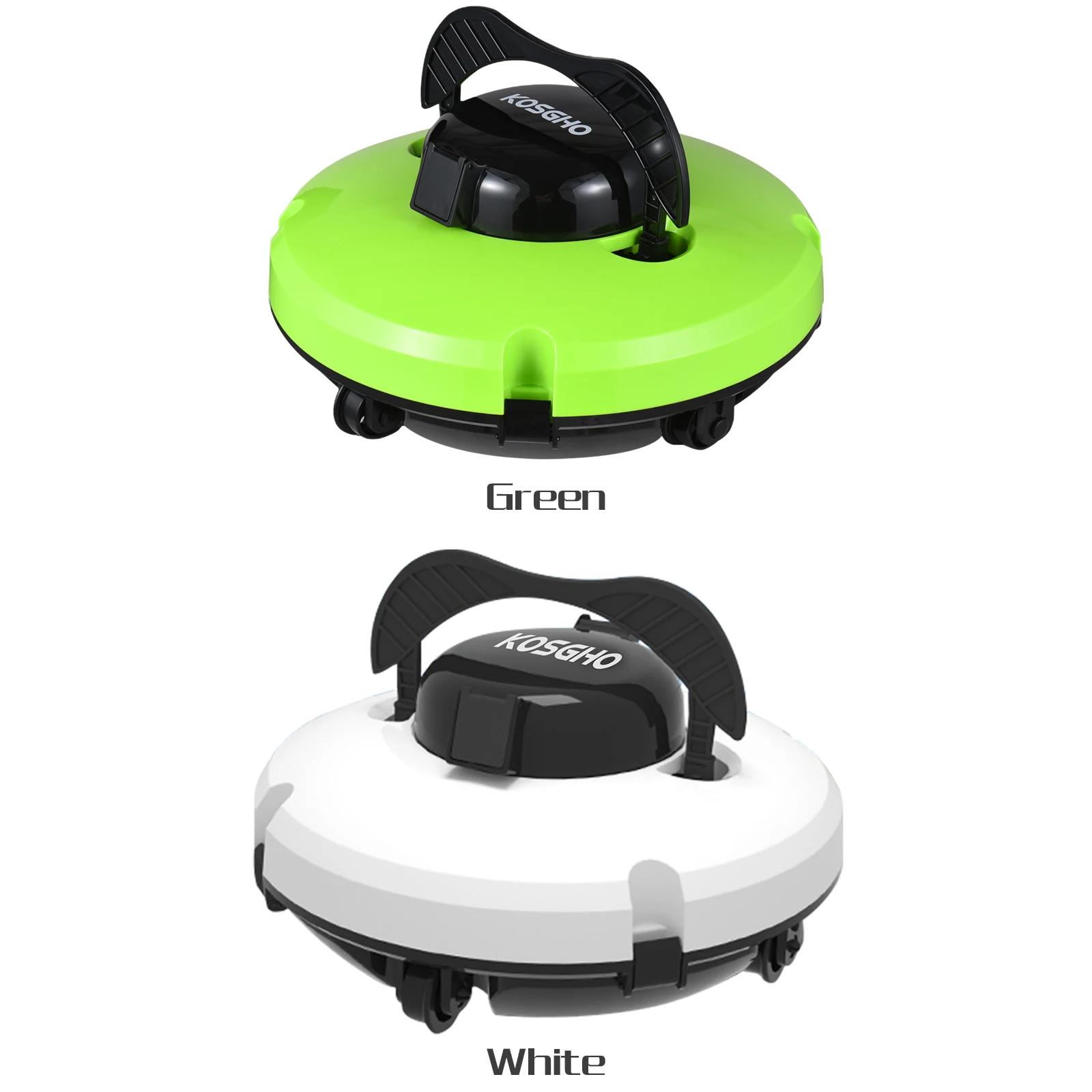 

Cordless Robotic Pool Cleaner Pool Vacuum with Dual Motors Self Parking for Flat Ground Pools Outdoor Rectangle/Ellipse Pools